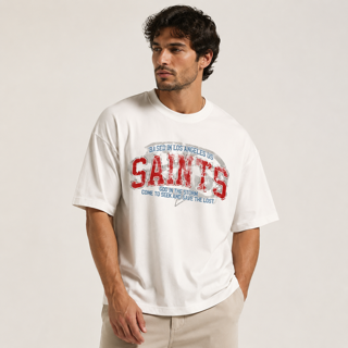 تی‌شرت مردانه اورسایز Saints | صددرصد پنبه